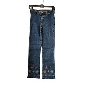 BRAZILIAN EMBROIDERED  JEANS WITH STRETCHING MATERIAL